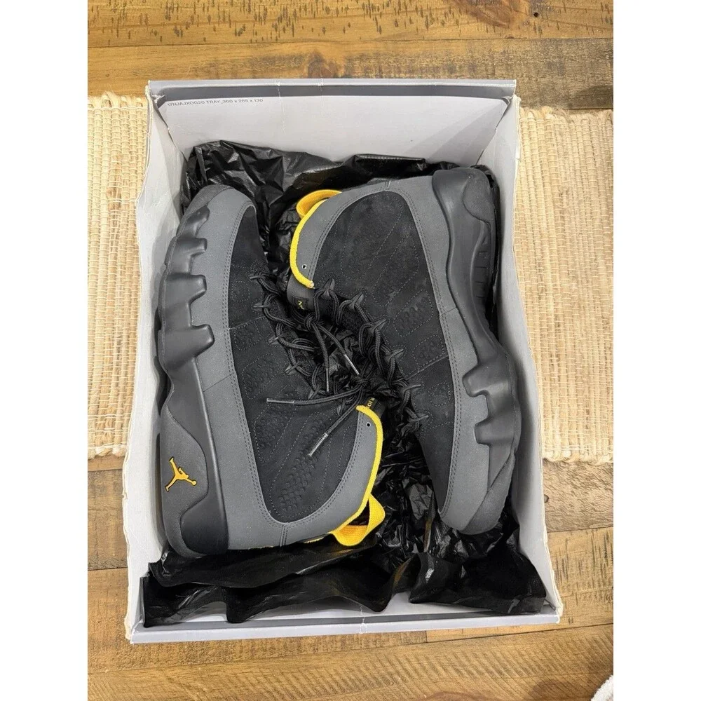 Air Jordan 9 Retro Black University Gold CT8019-070 Mens 9.5 w/ Box